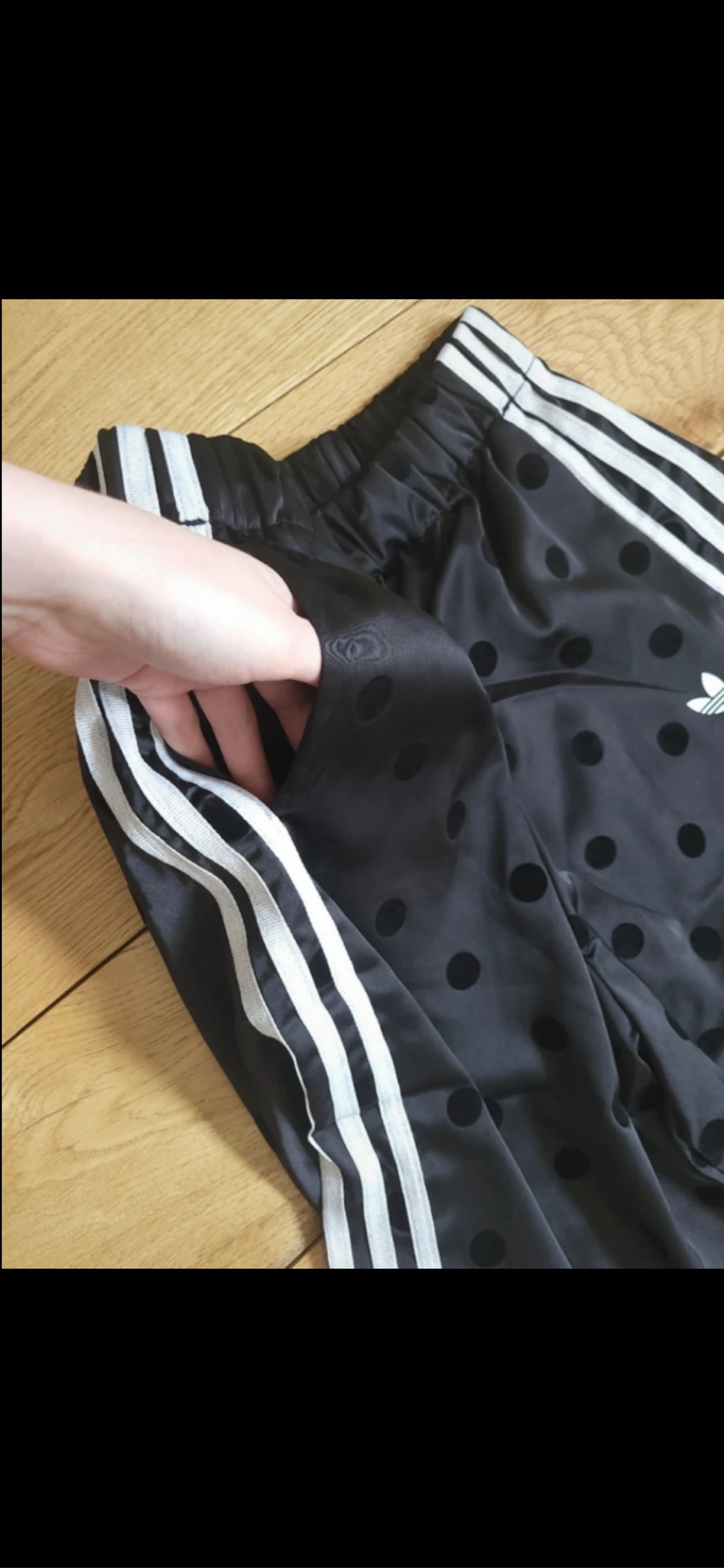 Pontalon adidas a pois noir  – photo 3